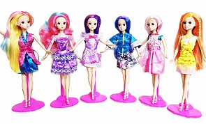 Кукла Модница, 30 см., в наборе с аксессуарами, 6 видов (ABtoys, PT-00601)